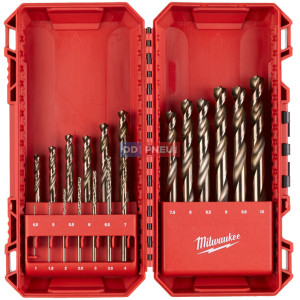 Sada vrtáků MILWAUKEE RED COBALT HSS-G DIN 338 – 19 ks